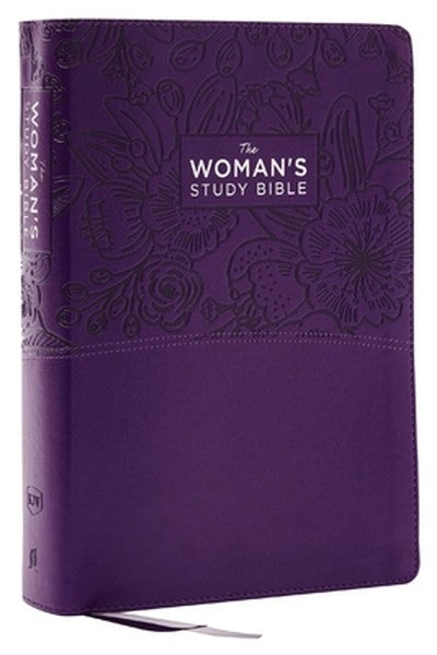 Kjv, the Woman's Study Bible, Purple Leathersoft, Red Letter, Full-Color Edition, Comfort Print: Receiving God's Truth f