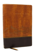 Peace of God Bible: Discover and Experience God's Shalom Throughout the Bible (Nkjv, Brown Leathersoft, Red Letter, Comf