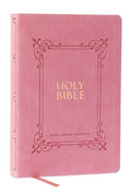 KJV Holy Bible: Large Print with 53,000 Center-Column Cross References, Pink Leathersoft, Red Letter, Comfort Print: Kin