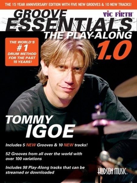 Groove Essentials 1.0 - The Play-Along Book/Online Audio - Drum Book with 52 Grooves and Over 100 Va