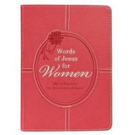 Lux-Leather Pink - Words of Jesus for Women by Carolyn Larsen (2015, Hardcover) - book cover