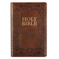 KJV Bible Deluxe Gift (Faux Leather, Medium Brown)