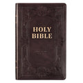 KJV Bible Deluxe Gift (Faux Leather, Dark Brown)
