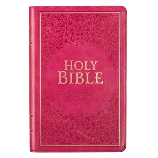 KJV Bible Deluxe Gift (Faux Leather, Pink)