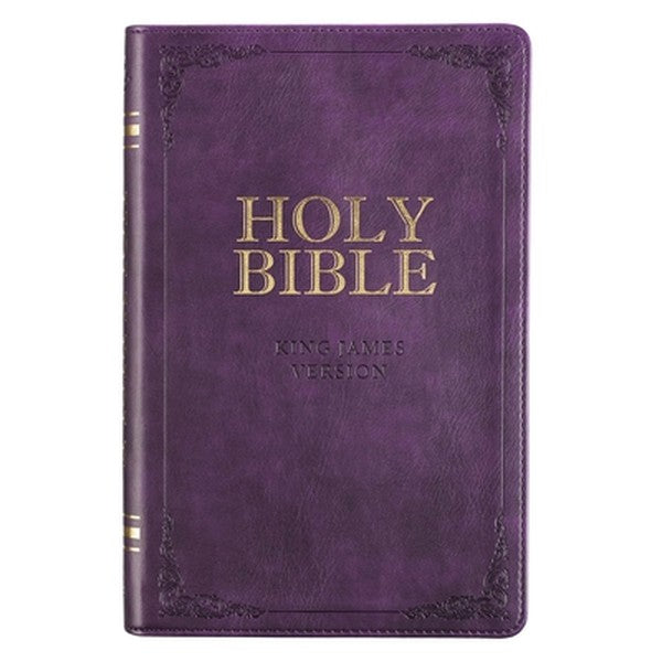 KJV Bible Deluxe Gift (Faux Leather, Purple)