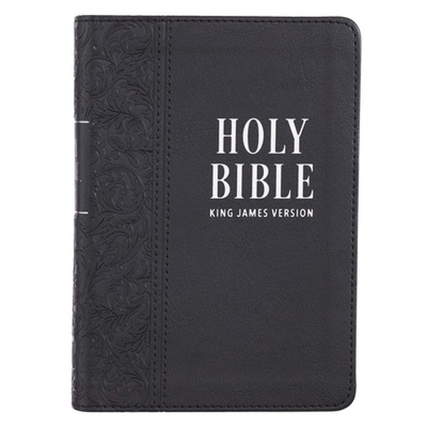 KJV Bible Compact Large Print (Faux Leather, Black)