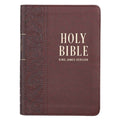 KJV Bible Compact Large Print (Faux Leather, Medium Brown)