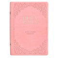 KJV Bible Giant Print Full-Size Faux Leather, Pink)
