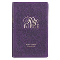 KJV Bible Giant Print Standard-Size (Faux Leather, Purple Floral)