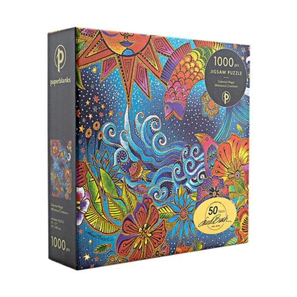 Celestial Magic 1000 Piece Jigsaw Puzzle, Laurel Burch Collection by Paperblanks (Whimsical Creations): Celestial Magic 