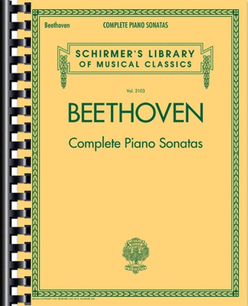 Complete Piano Sonatas - Beethoven Piano Book with All 32 Sonatas - Classical Piano Book That Includes Volumes 1 and 2 o
