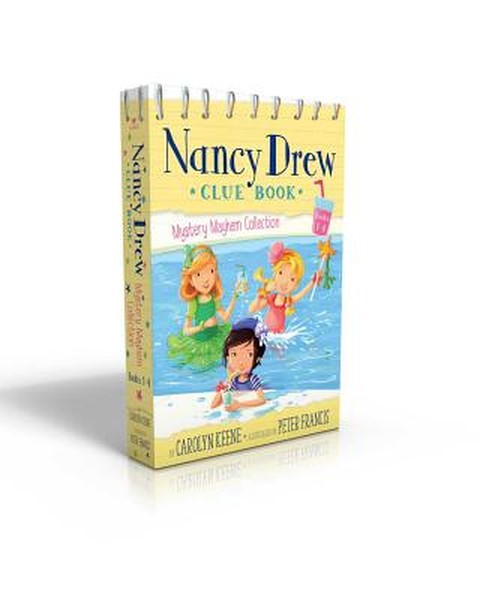 Nancy Drew Clue Book Mystery Mayhem Collection Books 1-4 (Boxed Set): Pool Party Puzzler; Last Lemonade Standing; A Star