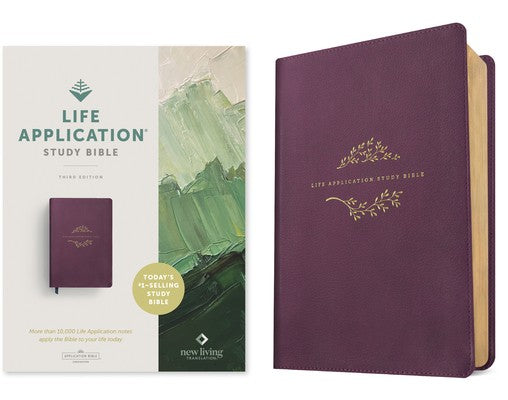 NLT Life Application Study Bible, Third Edition (Leatherlike, Purple, Red Letter)
