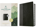 NLT Life Application Study Bible, Third Edition (Leatherlike, Black/Onyx, Indexed, Red Letter)