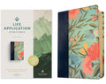 NLT Life Application Study Bible, Third Edition (Leatherlike, Teal Floral, Red Letter)