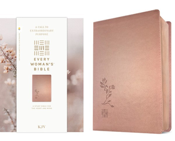 KJV Every Woman's Bible, Filament Enabled (Leatherlike, Rose Gold, Red Letter)