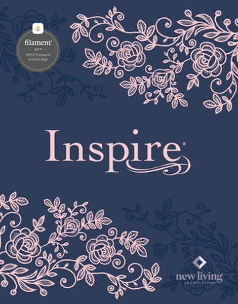 Inspire Bible Nlt, Filament Enabled (Hardcover Leatherlike, Navy)