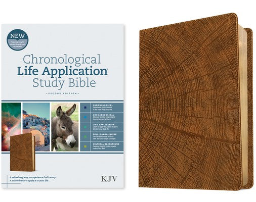 KJV Chronological Life Application Study Bible, Second Edition (Leatherlike, Heritage Oak Camel)