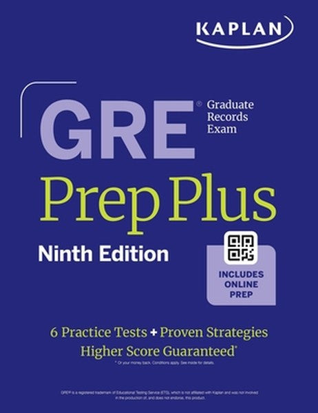 GRE Prep Plus, Ninth Edition (2026): Includes 6 Practice Tests, 1500+ Practice Questions + Online Access to a 500+ Quest