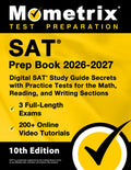 SAT Prep Book 2026-2027 - 3 Full-Length Exams, 200+ Online Video Tutorials, Digital SAT Study Guide Secrets with Practic