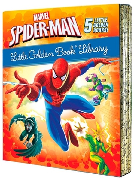 Spider-Man Little Golden Book Library (Marvel): Spider-Man!; Trapped by the Green Goblin; The Big Freeze!; High Voltage!