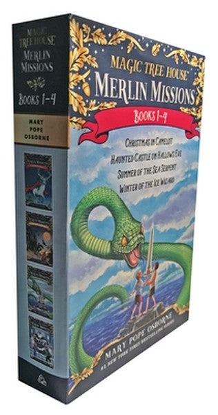 Magic Tree House Merlin Missions Books 1-4 Boxed Set: Christmas in Camelot; Haunted Castle on Hallows Eve; Summer of the