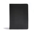 CSB He Reads Truth Bible, Black Leathertouch: Black Letter, Wide Margins, Notetaking Space, Reading Plans, Sewn Binding,