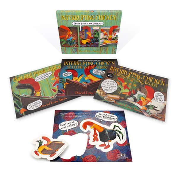 Interrupting Chicken: Three Books for Bedtime: (Box Set of Three Playful Picture Books with Two Press-Out Characters for