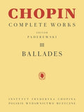 Ballades: Chopin Complete Works Vol. III