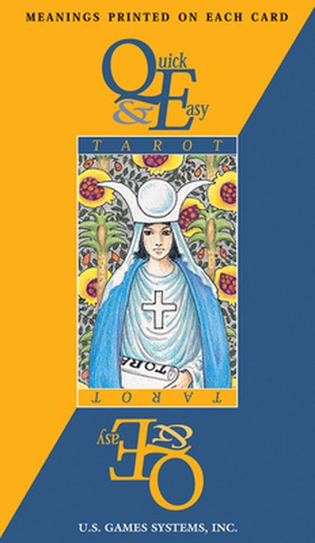 Quick & Easy Tarot: 78-Card Deck with Upright and Reversed Meanings Printed on Each Card, Beginner-Friendly, Universal W