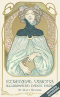 Ethereal Visions Illuminated Tarot Deck: Elegant 80-Card Art Nouveau Tarot Deck with Gold Foil, Full-Color 140-Page Guid