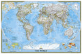 National Geographic World Wall Map - Classic - Laminated (Poster Size: 36 X 24 In)