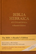 Biblia Hebraica Stuttgartensia (Bhs), a Reader's Edition, Hardcover (Hardcover)