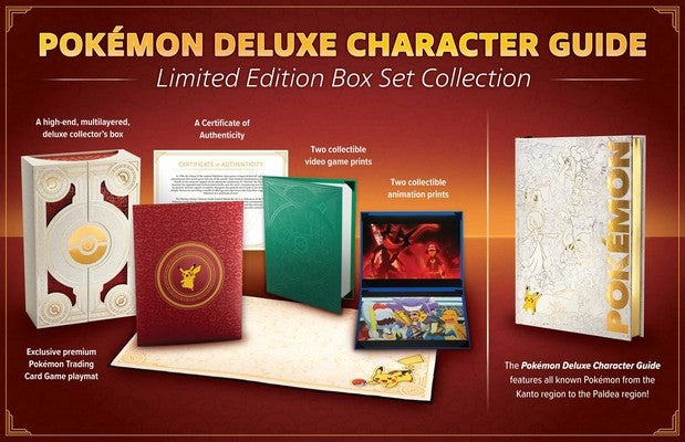 Pokémon Deluxe Character Guide Limited Edition Box Set Collection