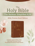 The Holy Bible: The Barbour Simplified KJV Bible Promise Book Edition [Chestnut Floral]: A Carefully Updated Edition of 
