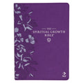 Nlt, the Spiritual Growth Bible (Faux Leather, Purple Floral)