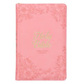 KJV Bible Deluxe Gift (Faux Leather, Pink Floral W/Zipper)