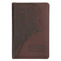 KJV Bible Deluxe Gift (Faux Leather, Brown Lion W/Zipper)