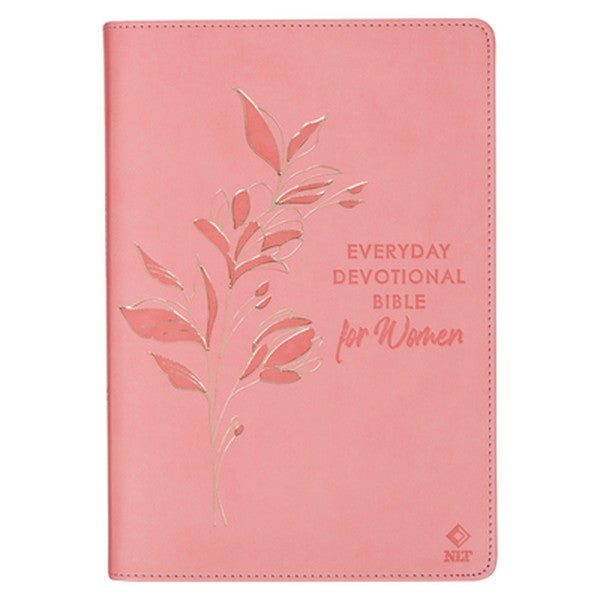 Devotional Bible NLT for Women (Faux Leather, Pink)