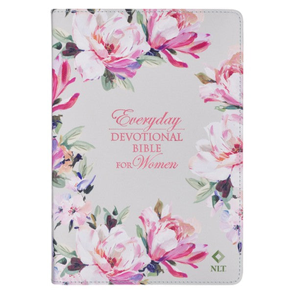 Devotional Bible NLT for Women (Faux Leather, Floral)