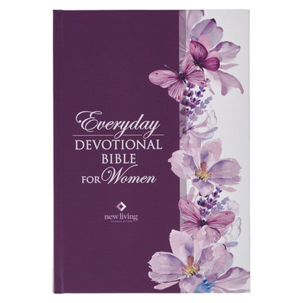 Devotional Bible NLT for Women (Hardcover, Purple)