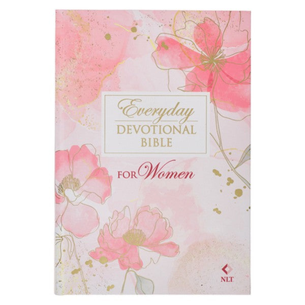 Devotional Bible NLT for Women (Hardcover, Pink)