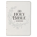 KJV Bible Compact Large Print (Faux Leather, White)