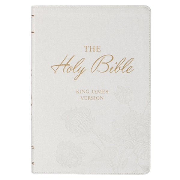 KJV Bible Super Giant Print (Faux Leather, White)