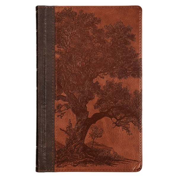 KJV Bible Giant Print Standard-Size (Faux Leather Hardcover, Brown Tree)