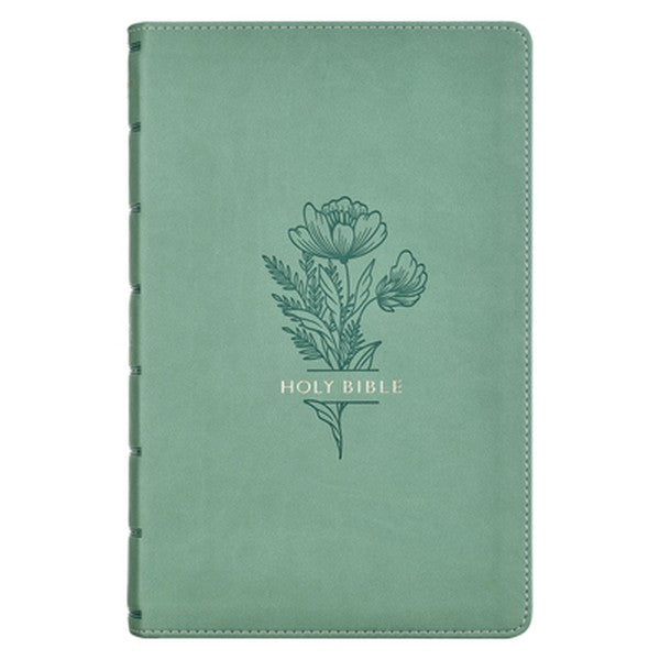KJV Bible Giant Print Standard-Size (Faux Leather, Teal)