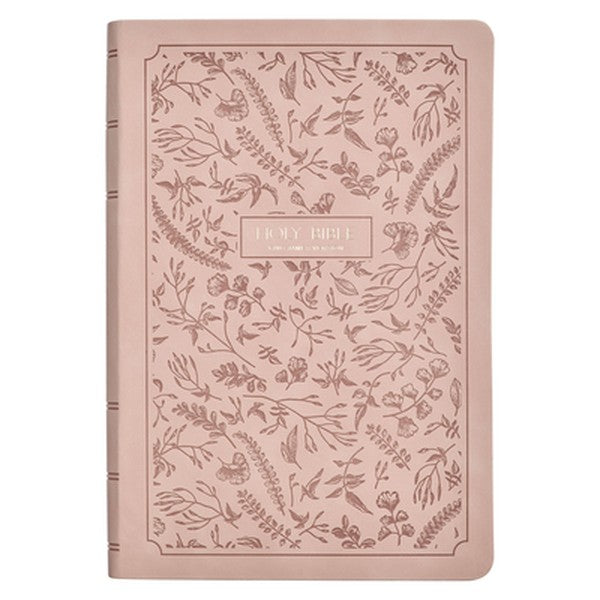 KJV Bible Giant Print Full-Size (Faux Leather, Blush Pink)