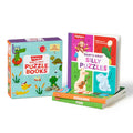 Baby's First Puzzle Books: Set of Interactive Baby Books for Sensory Learning, 3 Play Time Board Books for Babies and To