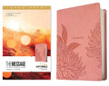 The Message Deluxe Gift Bible, Large Print (Leather-Look, Dusty Pink Floral): The Bible in Contemporary Language