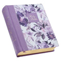KJV Note-Taking Bible (Faux Leather Hardcover, Purple Floral Printed)